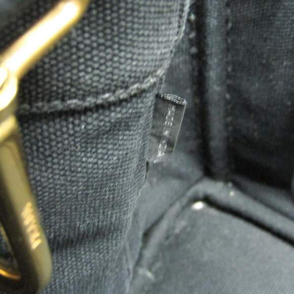 Prada Canapa S Size 1BG439 Women's Canvas Shoulder Bag,Tote Bag Black - Picture 16 of 16